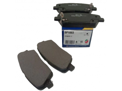 Колодки тормозные задние (HI-Q SP1883) 58302-J5A25 KIA STINGER 2017-2023