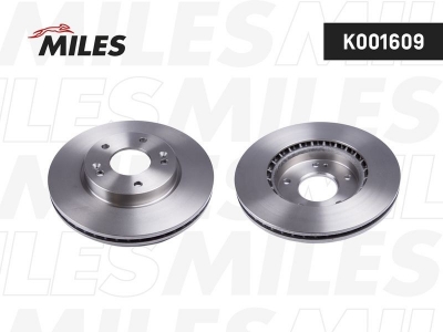 Диск тормозной передний вент.D280мм. (MILES  K001609) 51712-A7000 KIA CERATO 2012-2016