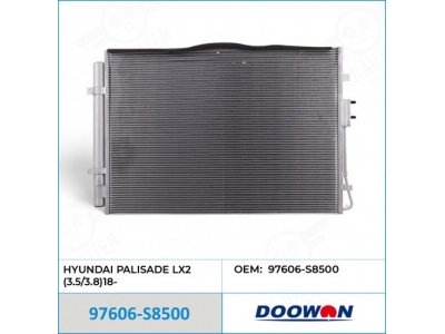 Радиатор кондиционера (HANON & DOOWON) 97606-S8500 HYUNDAI PALISADE 2018-2025