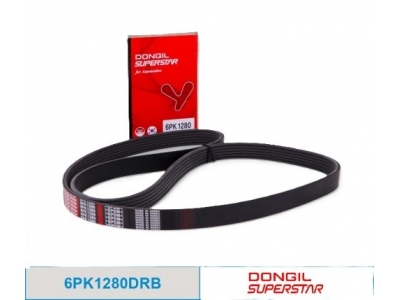 Ремень приводной поликлиновой (DONGIL KOREA 6PK1280 ) 25212-2E820 KIA SPORTAGE 2.0 2011-2016