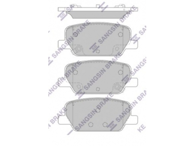 Тормозные колодки задние ( Hi-Q SP1915 ) 58302-S9A30 HYUNDAI PALISADE 2018-2025
