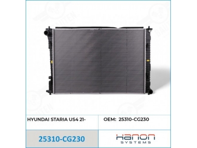 Радиатор охлаждения двигателя (HANON & DOOWON KOREA) 25310-CG230 HYUNDAI STARIA US4 2021-2025