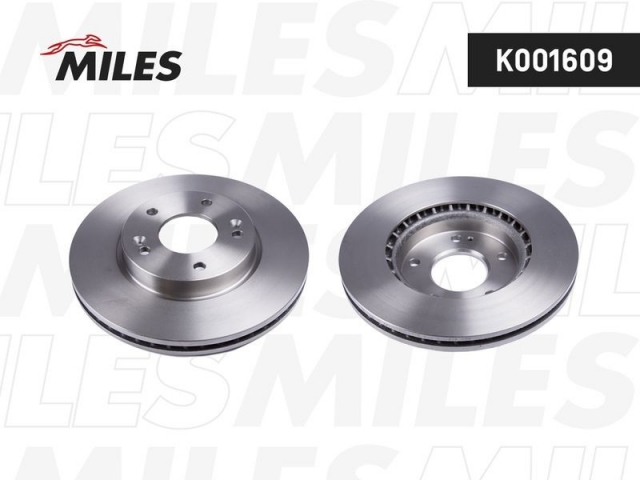 Диск тормозной передний вент.D280мм. (MILES  K001609) 51712-A7000 KIA CERATO 2012-2016