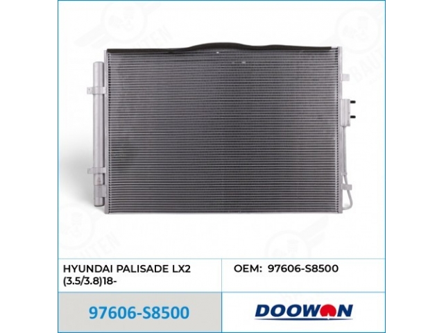 Радиатор кондиционера (HANON & DOOWON) 97606-S8500 HYUNDAI PALISADE 2018-2025