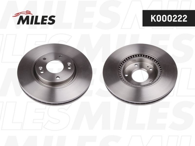 Диск тормозной передний (MILES K000222) 51712-2Y000 KIA SPORTAGE 2011-2016