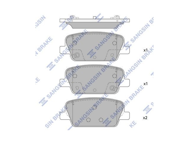 Тормозные колодки задние ( Hi-Q SP4328 )  58302-S8A50 HYUNDAI PALISADE 2018-2025