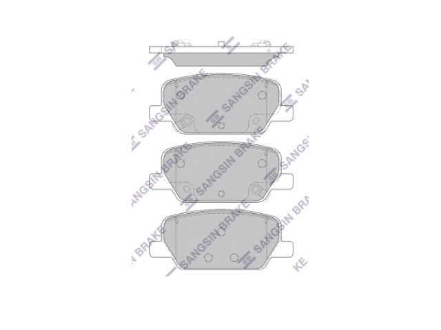 Тормозные колодки задние ( Hi-Q SP1915 ) 58302-S9A30 HYUNDAI PALISADE 2018-2025