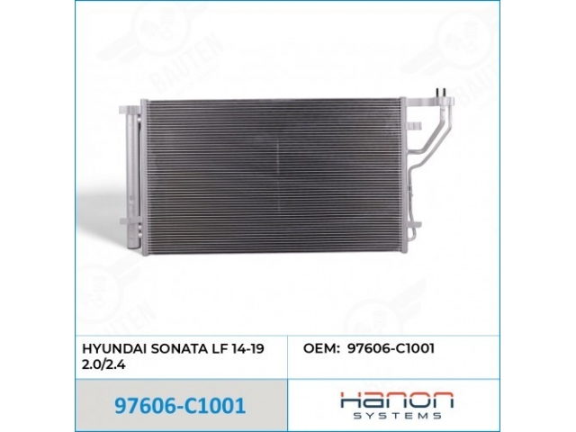 Радиатор кондиционера (HANON & DOOWON KOREA) 97606-C1001 HYUNDAI SONATA LF 2015-2019