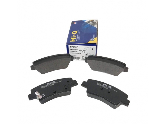 Колодки тормозные задние (HI-Q SP1907) 58302-F2A30 HYUNDAI ELANTRA  2016-2020